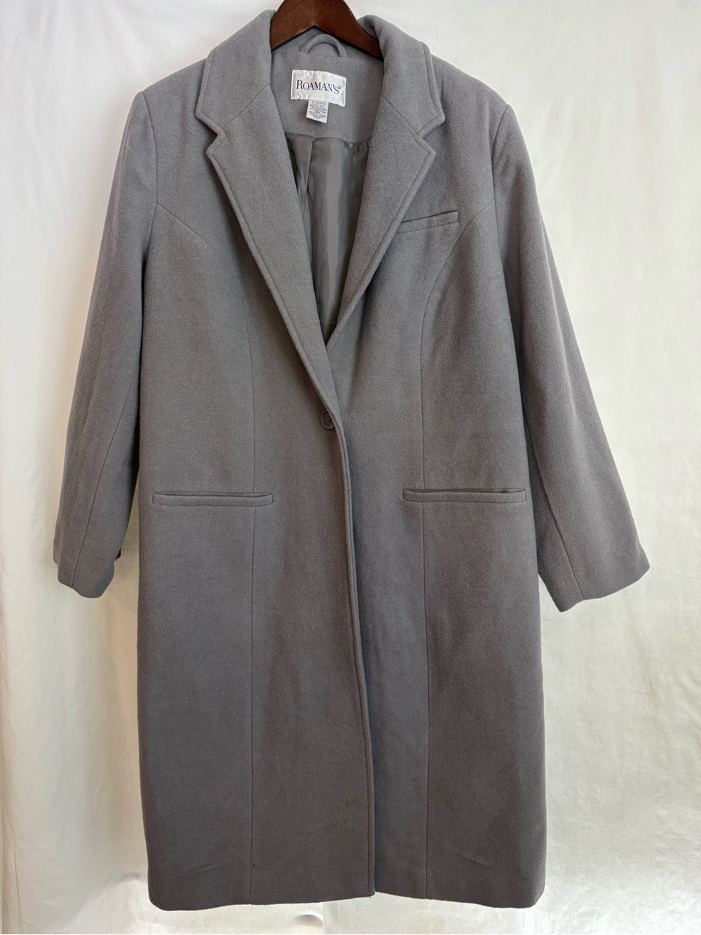 Roaman’s Wool Blend Coat size 18 W